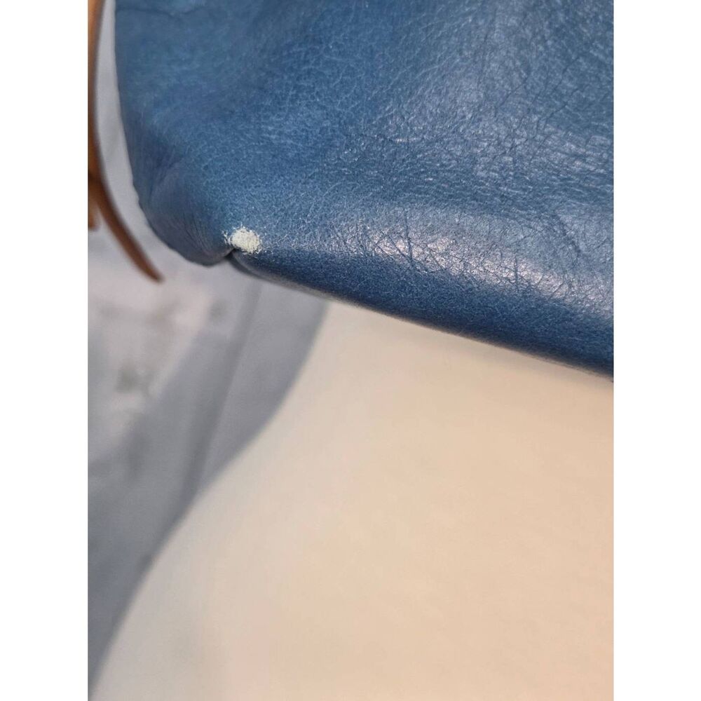 Hobo Cecily Mini Tote Leather Shoulder Bag Purse Teal Blue - Picture 9 of 9
